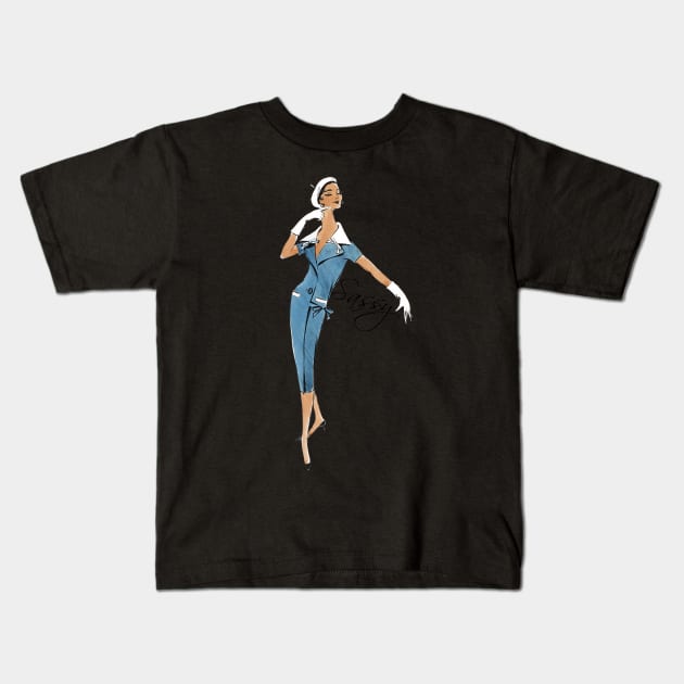 50s Sassy Kids T-Shirt by HeritageScrap